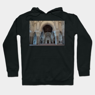 Hassan II Mosque interior in Casablanca, Morocco Hoodie